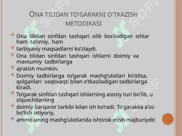 Ona tilidan to'garakni o'tkazish metodikasi 2