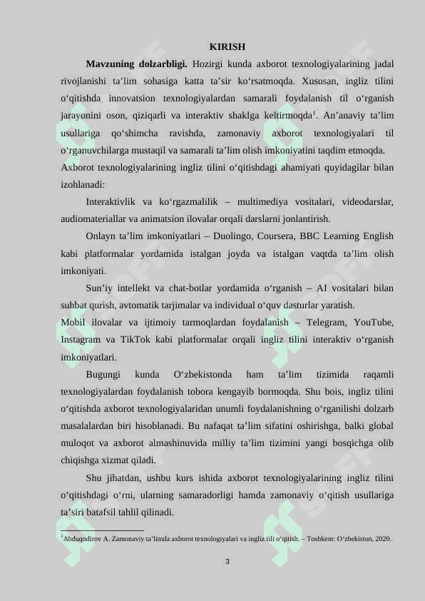 INGLIZ TILINI OʻQITISHDA AXBOROT TEXNOLOGIYALARIDAN UNUMLI FOYDALANISH 2