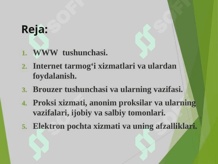 Tarmoq xizmatlari 2