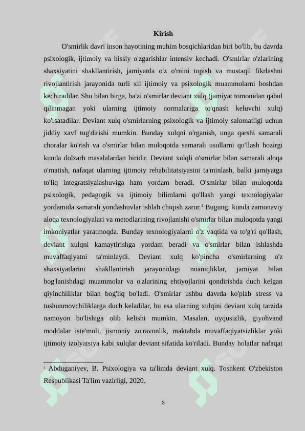 Deviant xulqli o'smirlar bilan samarali aloqa o'rnatish texnologiyalar 3