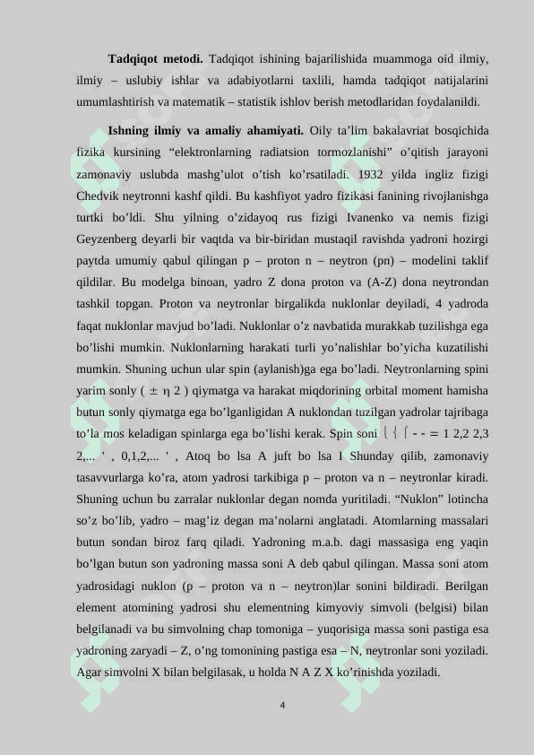 ELEKTRONLARNING RADIATSION TORMOZLANISHI 4