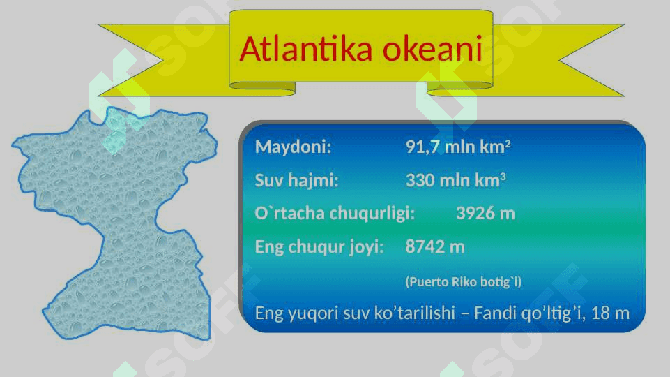 Dunyo okeani tubi relefi 3