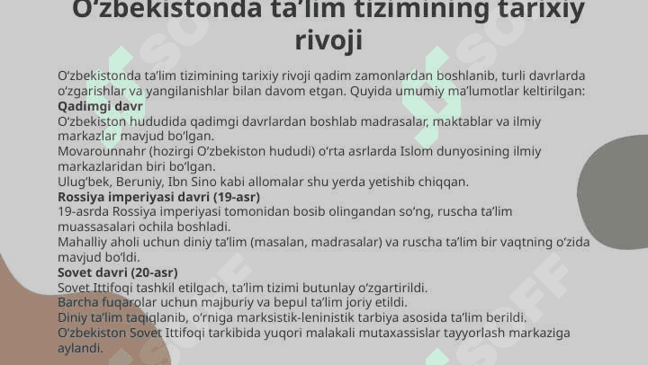 Oʻzbekistonda ta’lim tizimi islohotlari 3