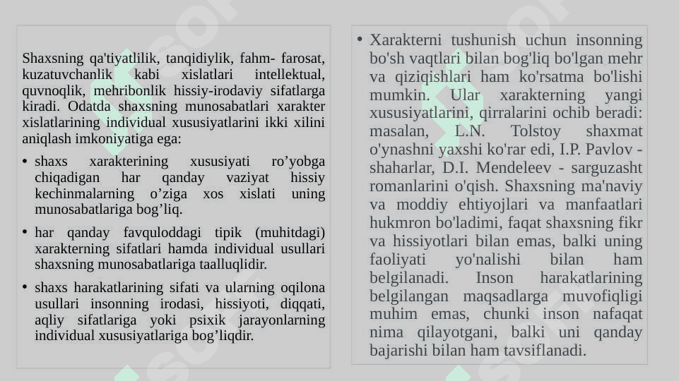 Harakter qobiliyat va harakat inson faoliyatining birligi sifatida 4