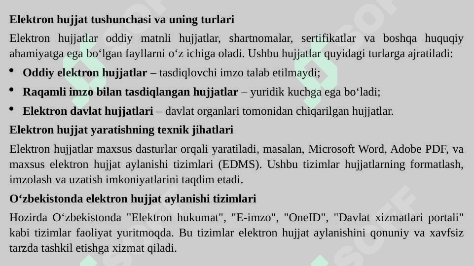 Raqamli hukumat, raqamli imzo va ularni huquqiy jihatdan himoya qilish 2