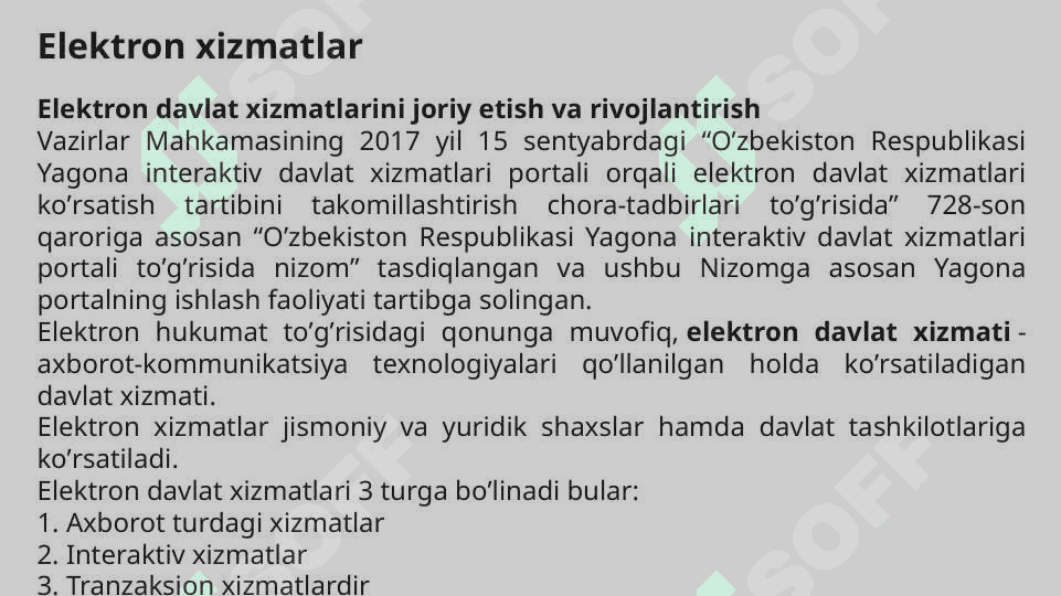 Raqamli hukumat, raqamli imzo va ularni huquqiy jihatdan himoya qilish 7