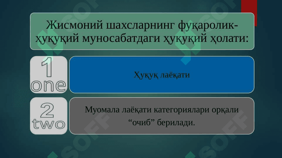 ФУҚАРОЛИК ҲУҚУҚИНИНГ СУБЕКТИ СИФАТИДА ФУҚАРОЛАР 5