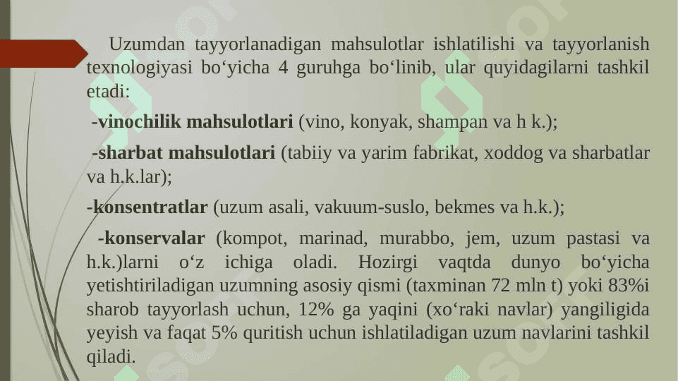 Uzumchilik mahsulotlarini yetishtirish 6