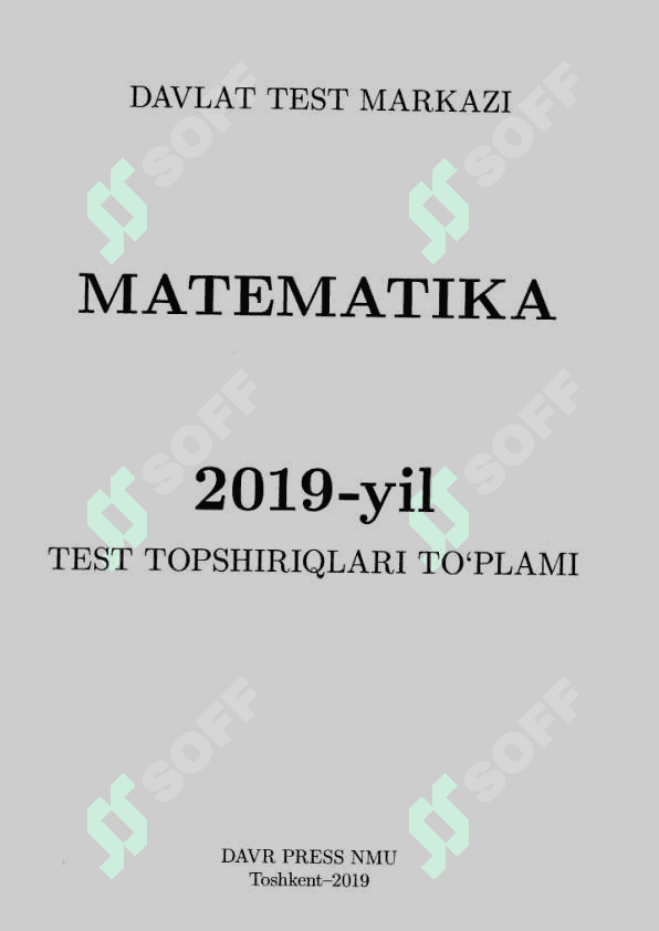 MATEMATIKA DTM-2019 ORIGINAL BAZASI 2