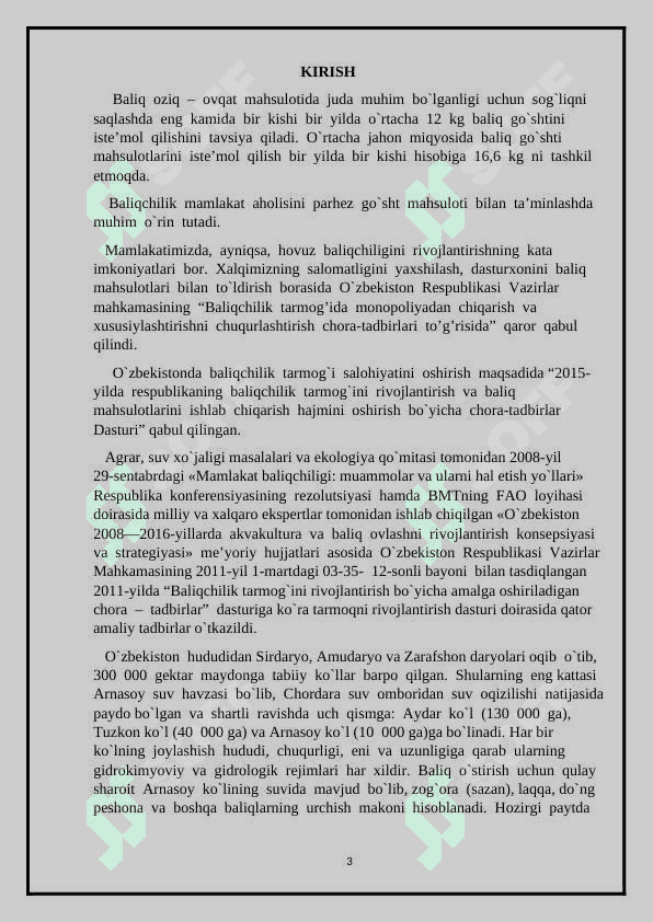 O`zbekiston suv havzalarida ovlanadigan baliqlar 3