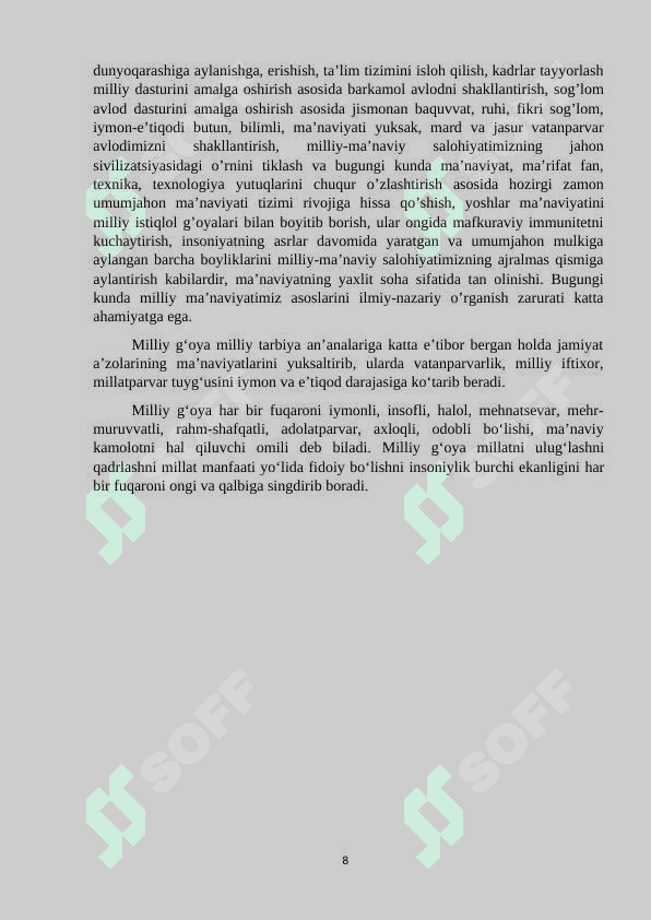 Milliy g'oyani shakllantirish va kishilar ongiga singdirishda ma'naviy merosni ahamiyati 8