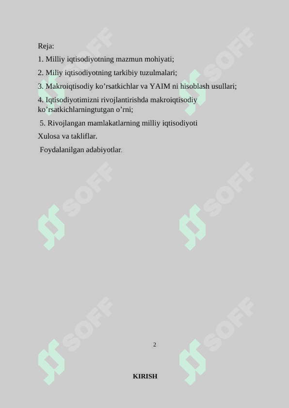 O'zbekiston Respublikasida makroiqtisodiy barqarorlashtirishning xususiyatlari 2