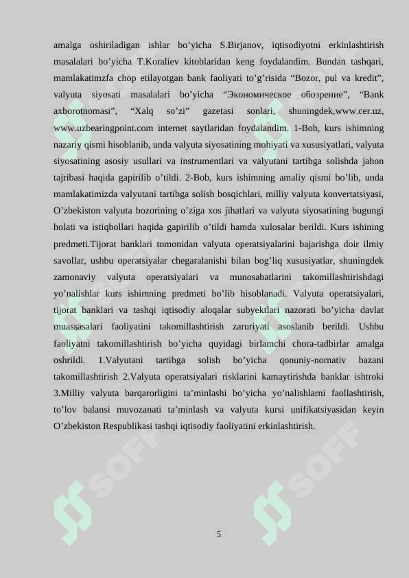 O'zbekiston Respublikasida makroiqtisodiy barqarorlashtirishning xususiyatlari 5