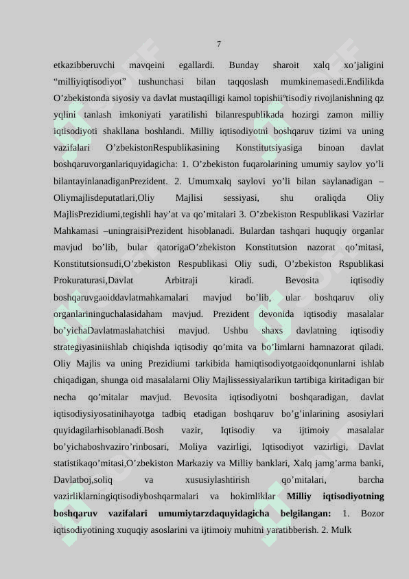 O'zbekiston Respublikasida makroiqtisodiy barqarorlashtirishning xususiyatlari 8