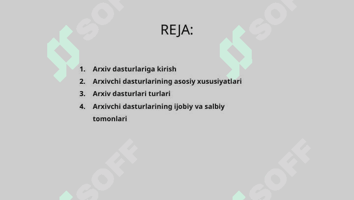 Arxivator dasturlarini solishtirish 2