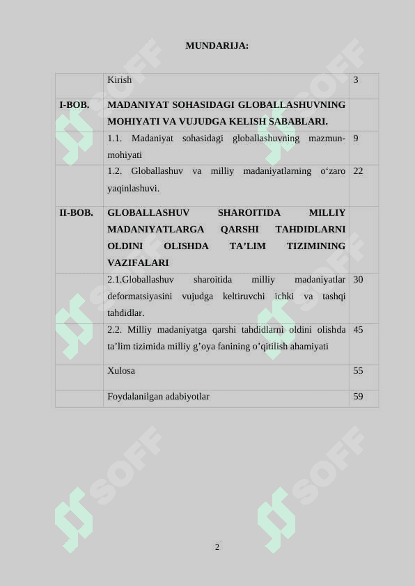 MADANIY JARAYONLARNING GLOBALLAHUVI SHAROITIDA TA’LIM TIZIM OLDIDAGI VAZIFALAR 2