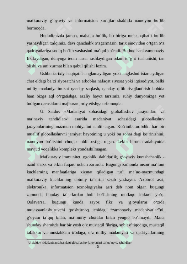 MADANIY JARAYONLARNING GLOBALLAHUVI SHAROITIDA TA’LIM TIZIM OLDIDAGI VAZIFALAR 5