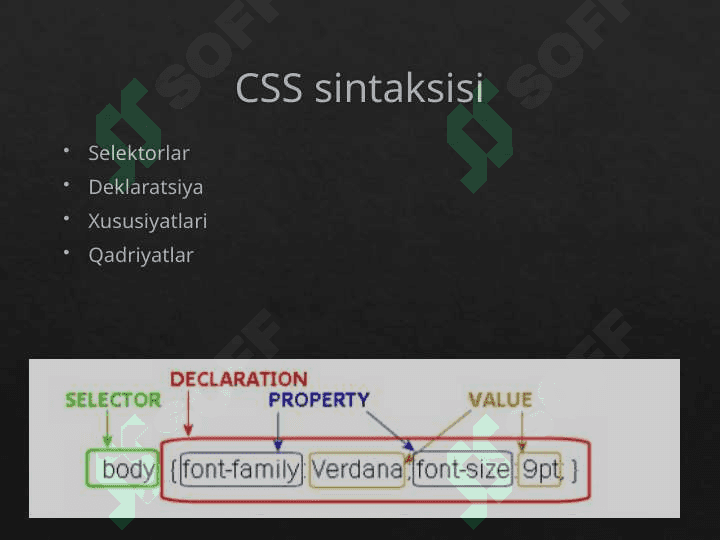 CSS ga kirish 5