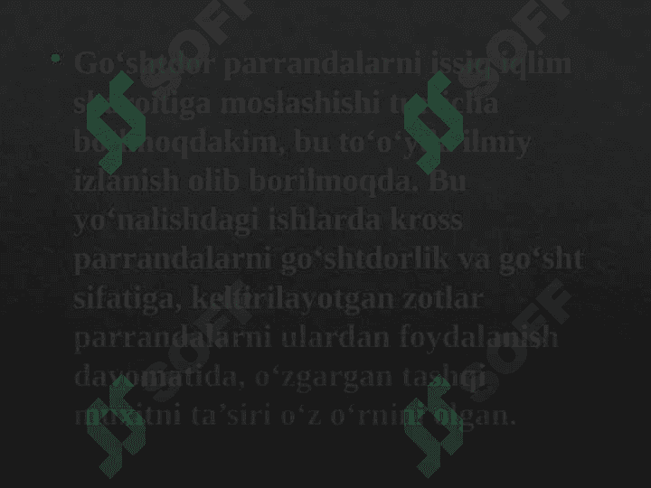 Parrandachilikda go'sht va tuxum yetishtirish zamonaviy texnologiyalari va qurilmalari 4