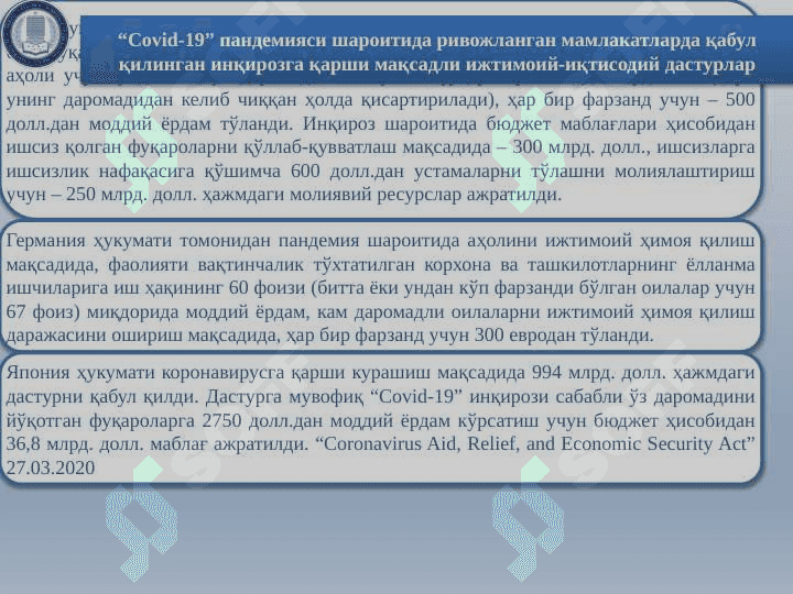 Koronavirus pandemiyasining biznes muhitiga ta'siri 4