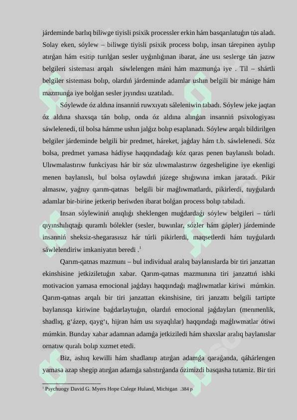 Qarım-qatnastıń social-psixologiyalıq klassifikatsıyası 2
