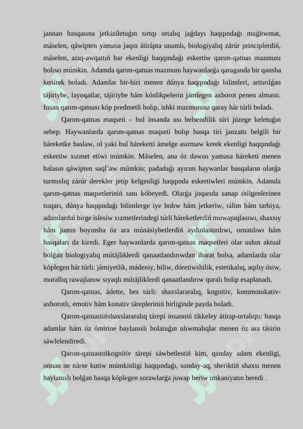 Qarım-qatnastıń social-psixologiyalıq klassifikatsıyası 3