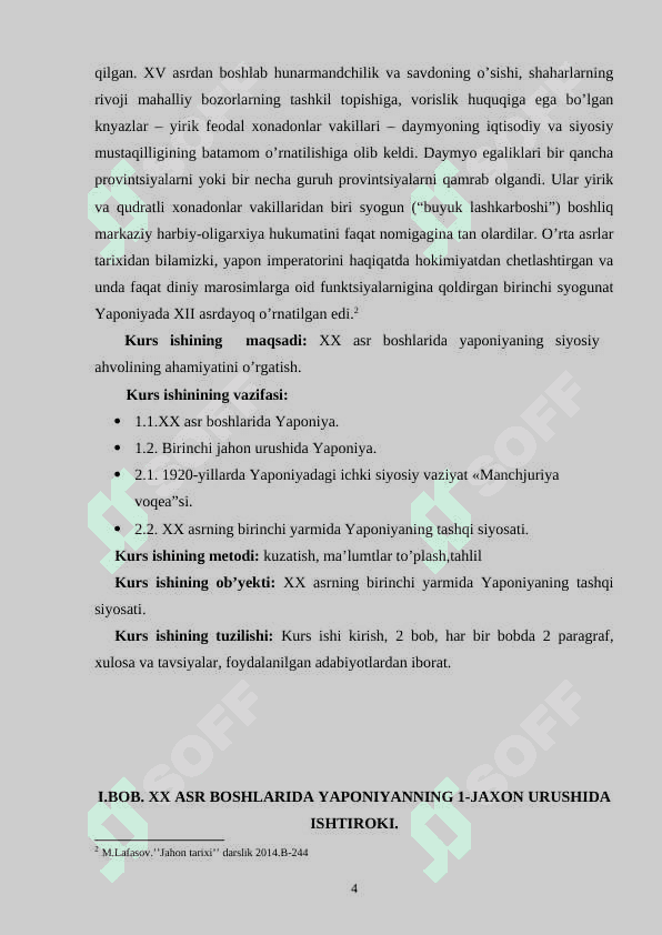 XX ASR BOSHLARIDA YAPONIYANING SIYOSIY AHVOLI. 4