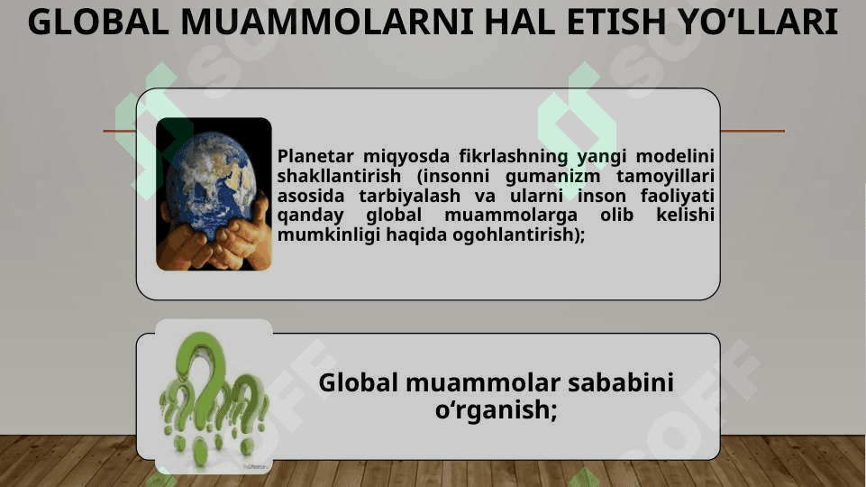 Jahon iqtisodiyotining globallashuv muammolarining oqibatlari va hal etish yo’llari 2