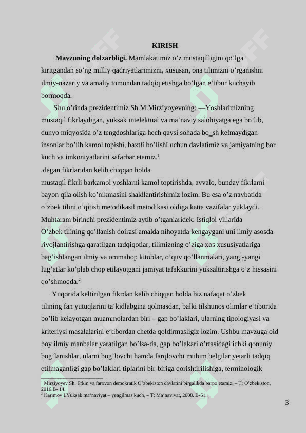 Gap bo’laklari haqida umumiy ma’lumot. Ega va kesim (bosh bo’laklar) ikki sostavli gaplarni shakllantiruvchi peredikativ birliklar ekanligi. Ega va uning ifodalanishi . Kesim va uning ifodalanishi. 3