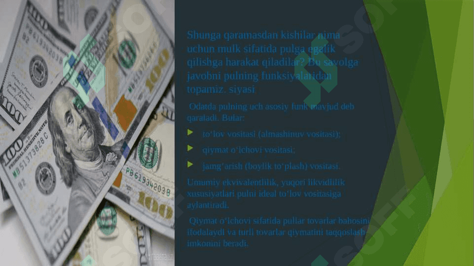 PUL BOZORIDA MUVOZANAT 4