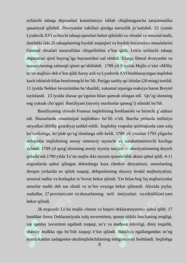 VERSAL SHARTOMASI 8