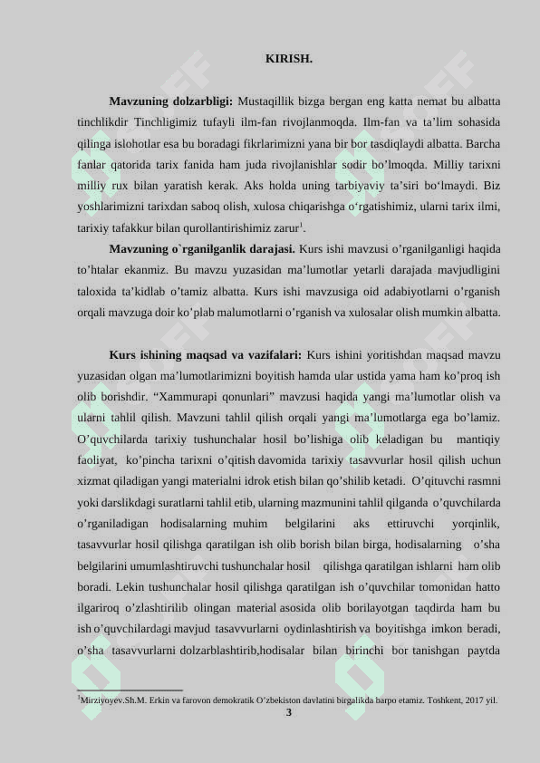 XAMMURAPI QONUNLARI 3