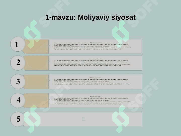 Mavzu moliyaviy siyosat 2