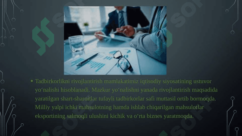 O’zbekistonda tadbirkorlikni rivojlantirish an’analarining shakllanishi 4