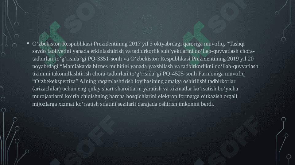 O’zbekistonda tadbirkorlikni rivojlantirish an’analarining shakllanishi 5