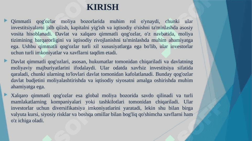 DAVLAT VA XALQARO QIMMATLI QOGʻOZLART TURLARI AMAL QILISH XUSUSIYATLARI 3