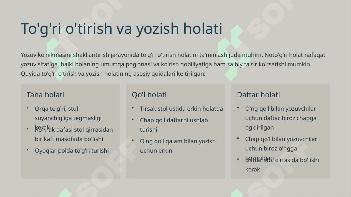 Alifbe davrida yozuv ko'nikmalarini shakillantirish 4