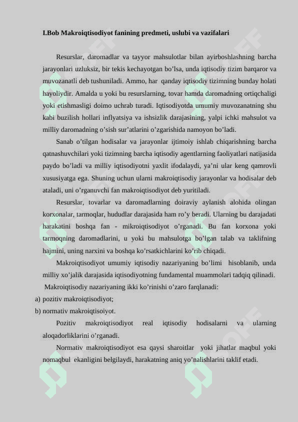 Makroiqtisodiy ko'rsatkichlarning tarkibi va mohiyati 5