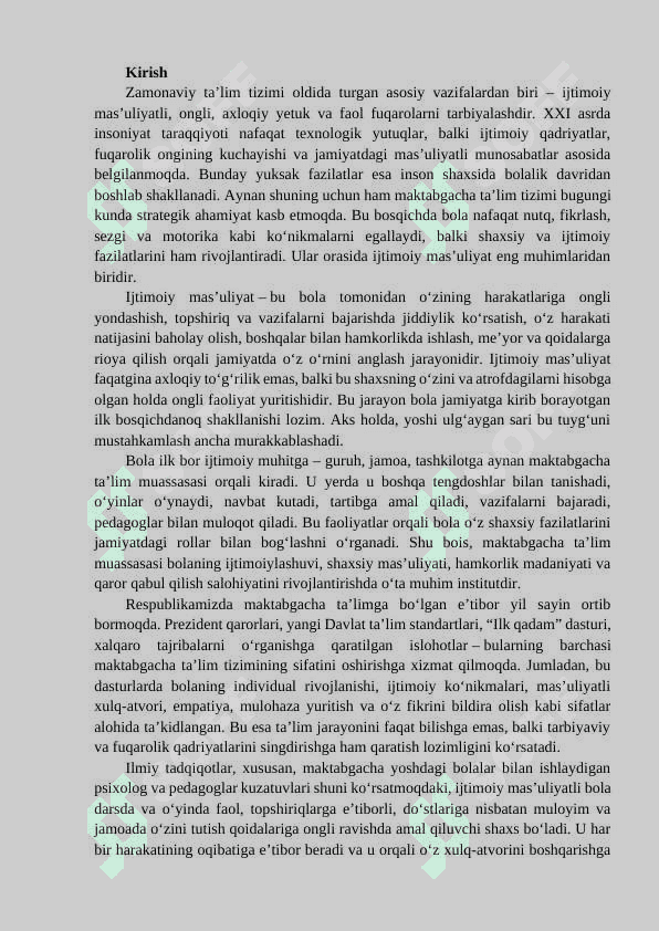 Maktabgacha yoshdagi bolalarda ijtimoiy mas'uliyatni shakllantirish 3