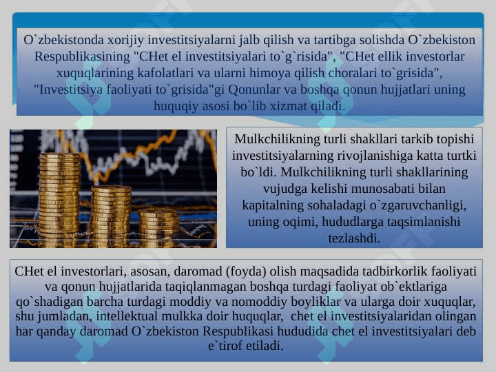 Xorijiy investitsiyalarga asoslangan davlat dasturlari 4