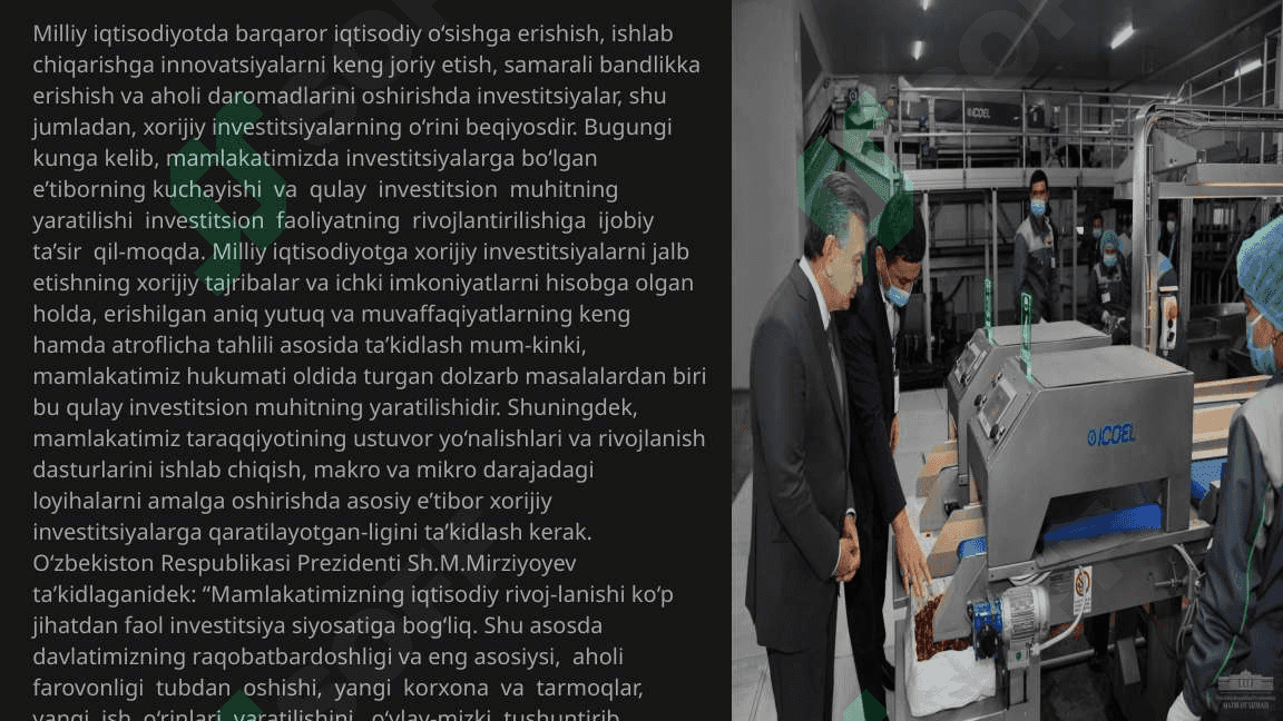 Investitsion muhitning   iqtisodiy o‘sishga tasiri 4