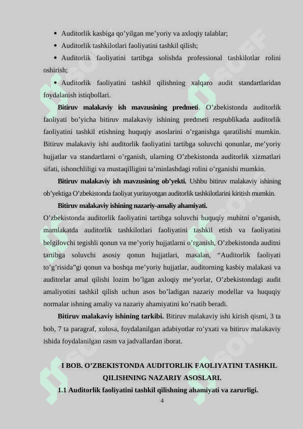auditorlik faoliyati audit boyicha diplom ishi 4
