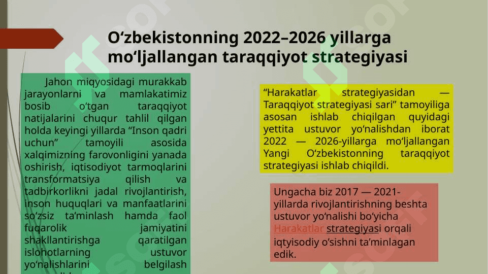 O’zbekiston Respublikasining 2030-yilgacha iqtisodiy o’sish strategiyasi 4