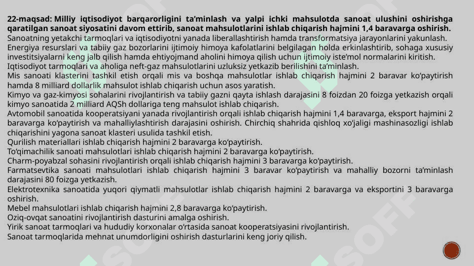 O’zbekiston Respublikasining 2030-yilgacha iqtisodiy o’sish strategiyasi 7