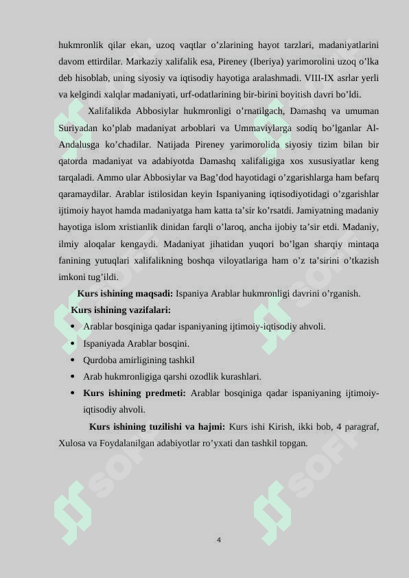 ISPANIYA ARABLAR HUKMRONLIGI DAVRIDA 4