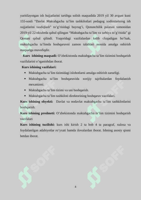 O'zbekistonda maktabgacha ta'lim tizimini boshqarish. 4