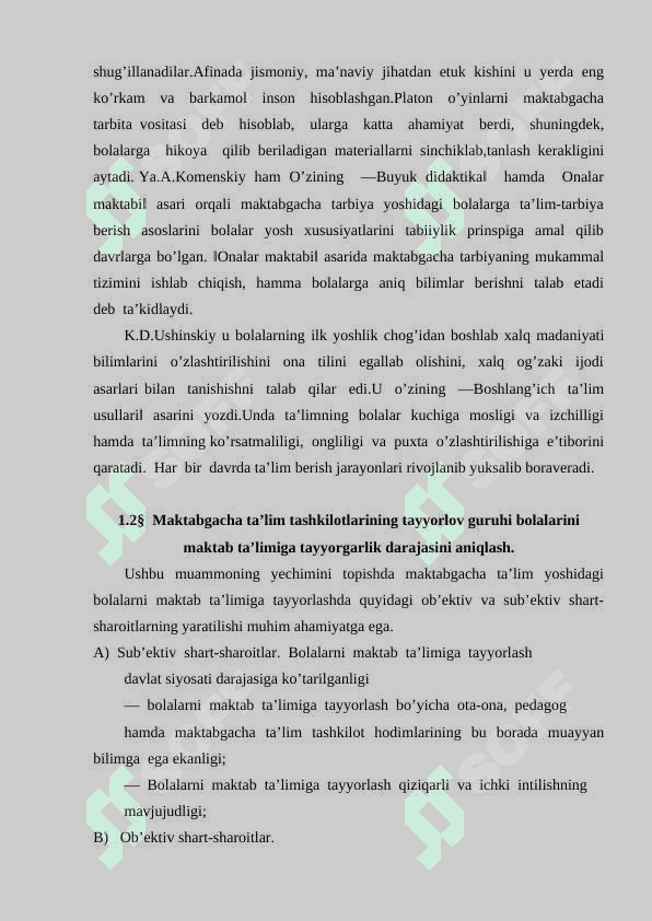 Bolani maktab ta'limiga tayyorlashga ta’sir etuvchi omillar 8