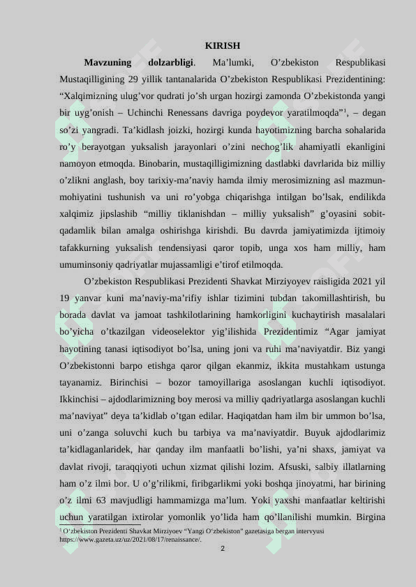 Ijtimoiy-gumanitar fanlarga ixtisoslashgan maktablarda Tarix darslarida o’quvchilarni milliy istiqlol g’oyasi ruhida tarbiyalash 2