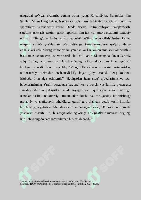 Ijtimoiy-gumanitar fanlarga ixtisoslashgan maktablarda Tarix darslarida o’quvchilarni milliy istiqlol g’oyasi ruhida tarbiyalash 7