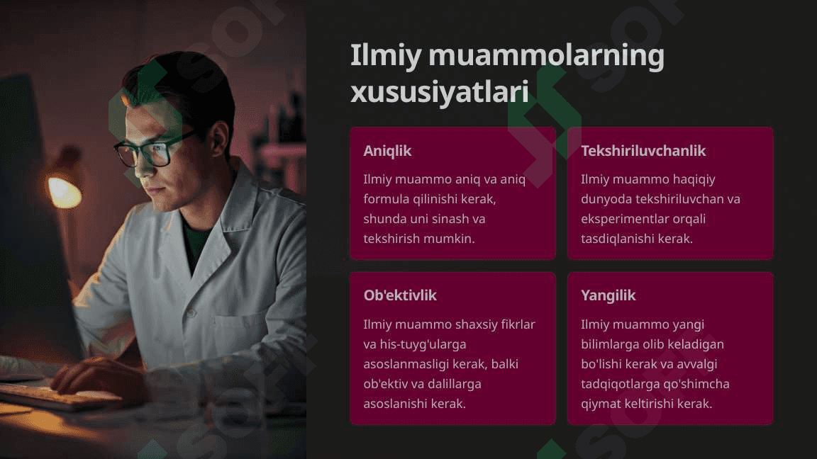 Ilmiy muammo. Muammoli vaziyat_4 3